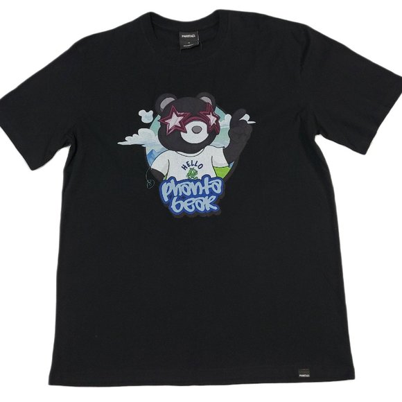 Phantaci Phanta Bear Black Graphic T-Shirt - Picture 1 of 6